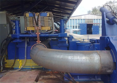 Induction Hot Heating Pipe Bending Machine 100 - 1000KW Power PLC Control